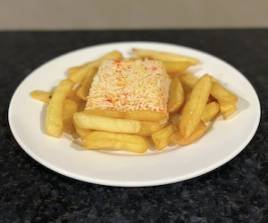 Half Pilau Rice & Half Chips
